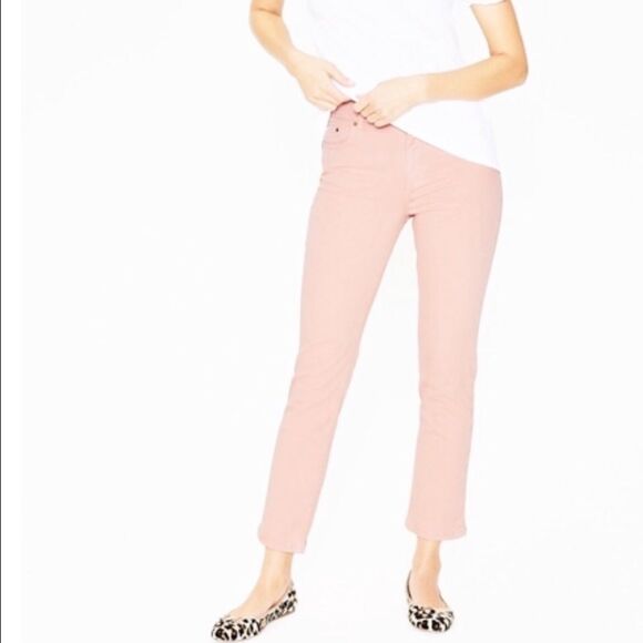 BODEN | Pink Blush Zipper Accent Slim Pants Size 6 - Picture 1 of 8